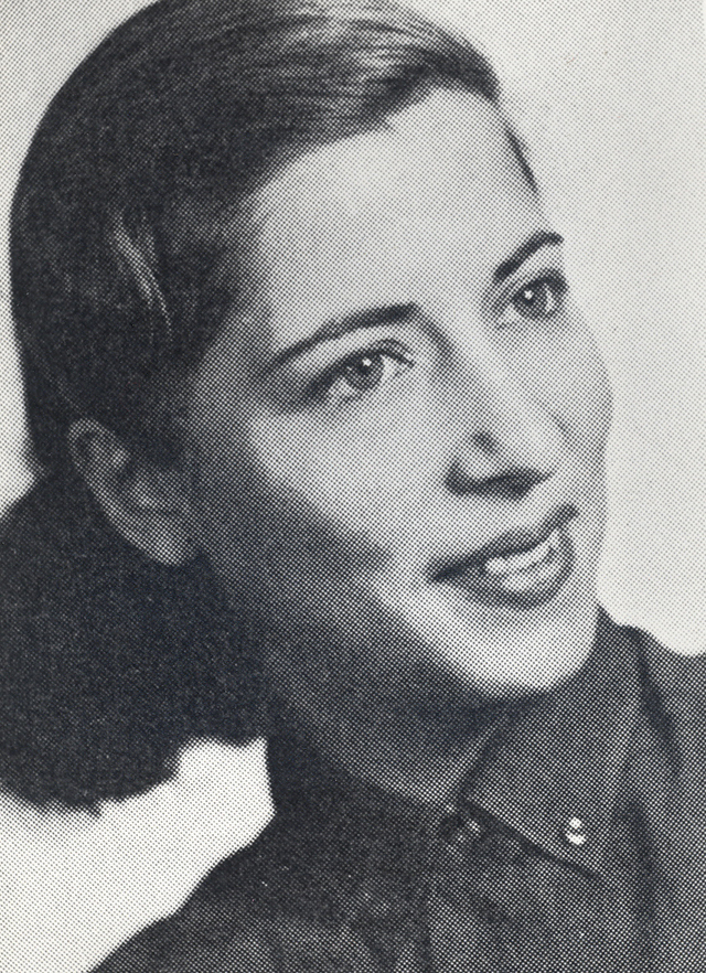 The Columbia Law School yearbook portrait of Ruth Bader Ginsburg, who graduated tied for first in the Class of 1959. Courtesy Columbia Law School.